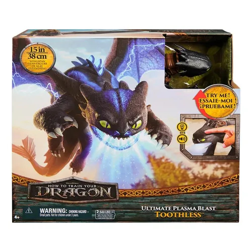 Boneco Banguela Plasma Blast Luz e Som Como Treinar o Seu Dragão - Sunny