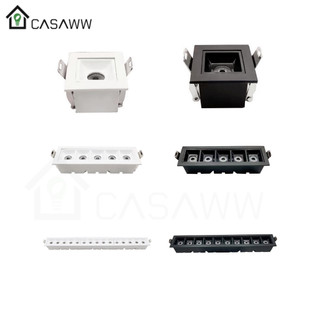 Spot Led Recuado Preto Retangular Spot Linear Modular Led Spot Led Minimalista Slim Alumínio
