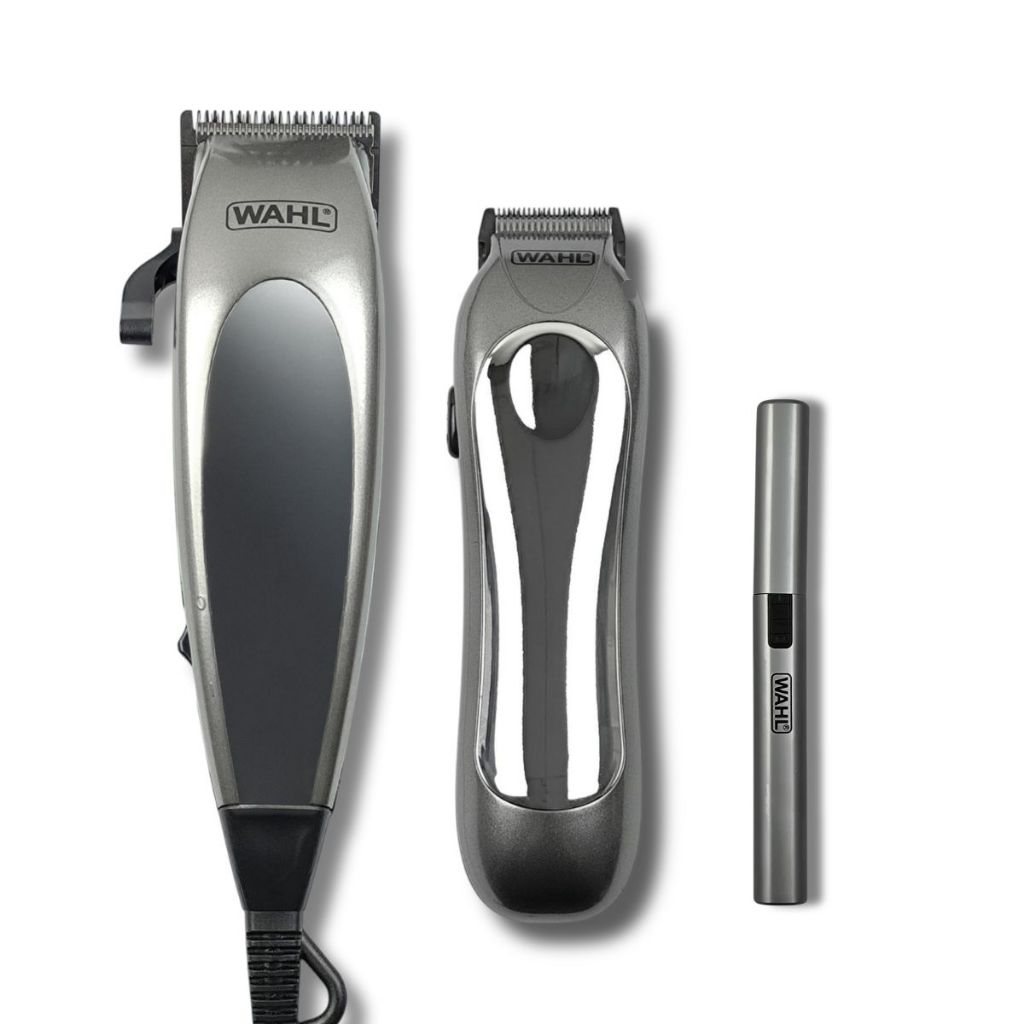 Kit Máquina De Corte Wahl Deluxe Groom Pro 220v Prata Prata