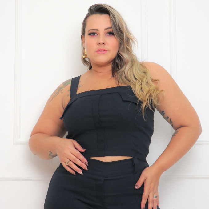 Cropped Tecido Bengaline: Onde Comprar | BuscaProdutos