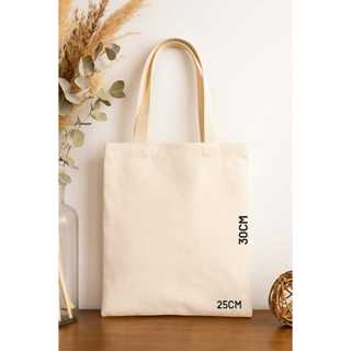 Kit com 10 ecobags 25x30cm lisa - 100% algodão cru em Oferta na Shopee