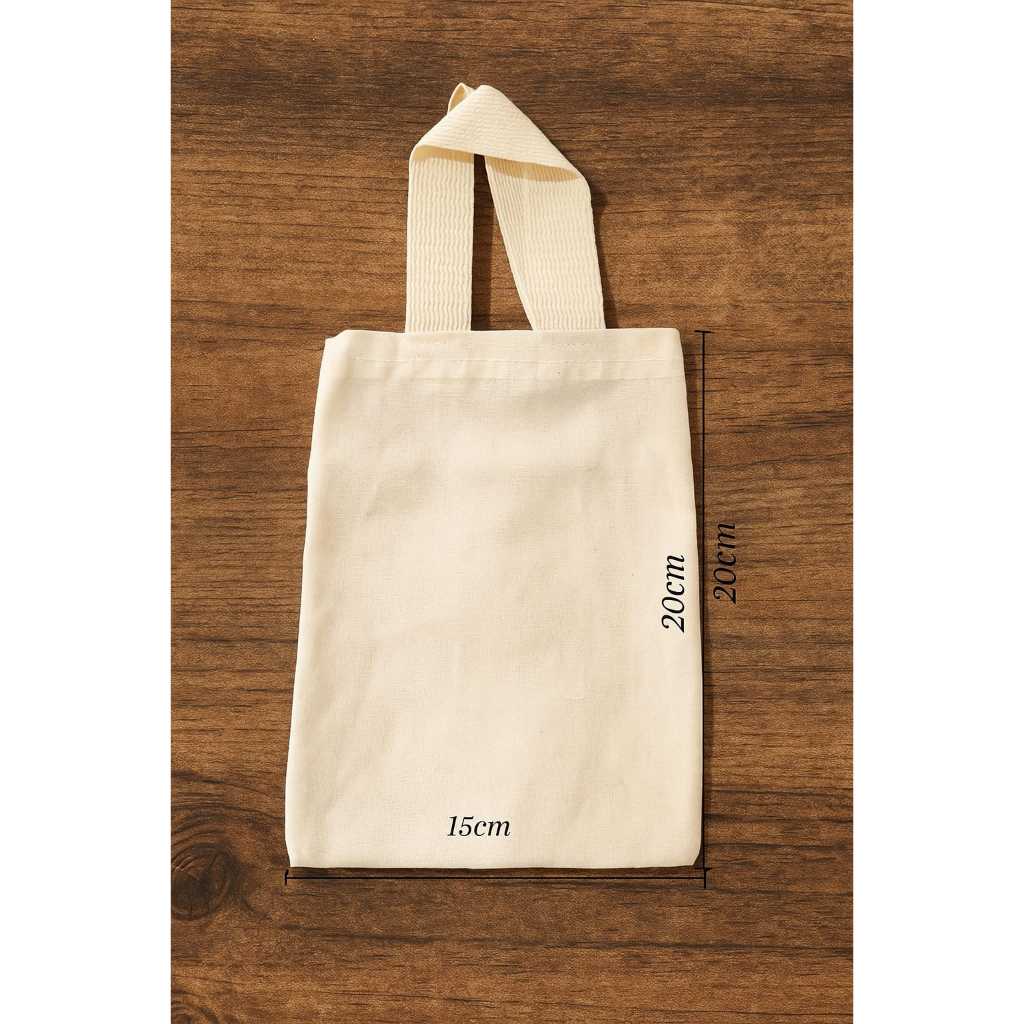 kit com 10 ecobags 15x20cm bolsa/sacola ecológica Lisa  - 100% Algodão em Oferta na Shopee