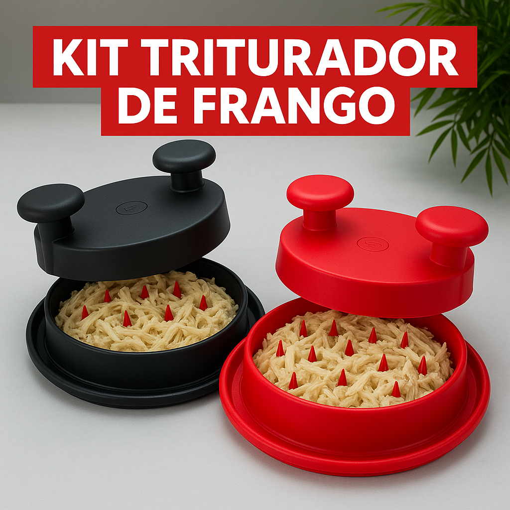 Kit Triturador de Frango Manual – 1 a 4 Unidades – Desfia Carne Rápido e Fácil