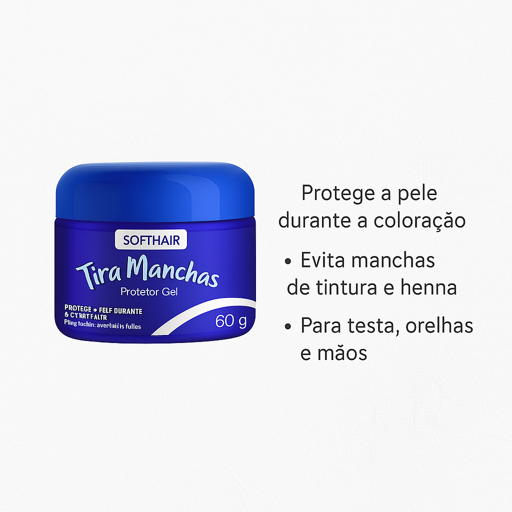 Gel Protetor Tira Manchas Soft Hair Protege Pele Tintura em Oferta na Shopee