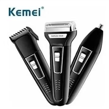 Maquina De Barbear e Aparador Pelos Elétrico 3 Em 1