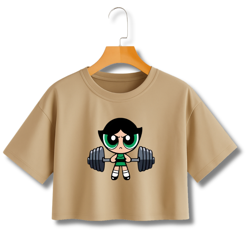 BLUSA CROPPED MENINAS SUPER PODEROSAS VERDE DOCINHO LANÇAMENTO PROMOÇÃO em Oferta na Shopee