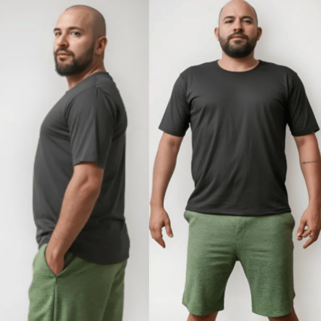 Camiseta Masculina Plus Size Dry Fit Academia Manga Curta Larga e Confortável Tecido Leve Respirável