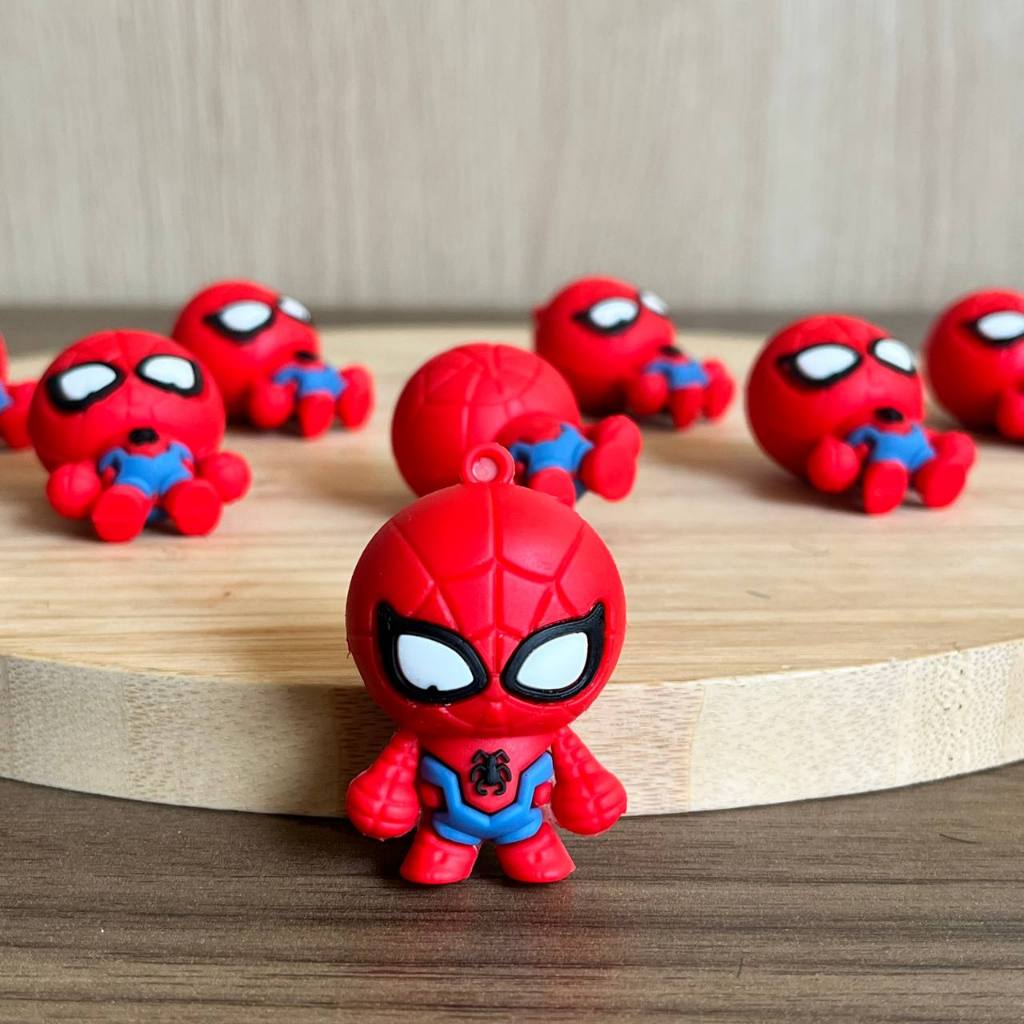 Pingente homem aranha 30x50mm festa infantil lembrancinha chaveiro personalizado