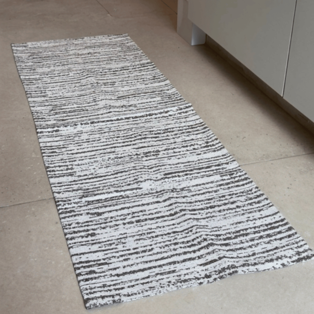 Passadeira Quadrado Cozinha 140x45 Jacquard Meclado Grande Tapete Quadrado