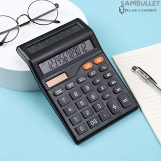 Calculadora Duplo Visor De Balcão Mesa Comercial Escritório 12 Dígitos em Oferta na Shopee