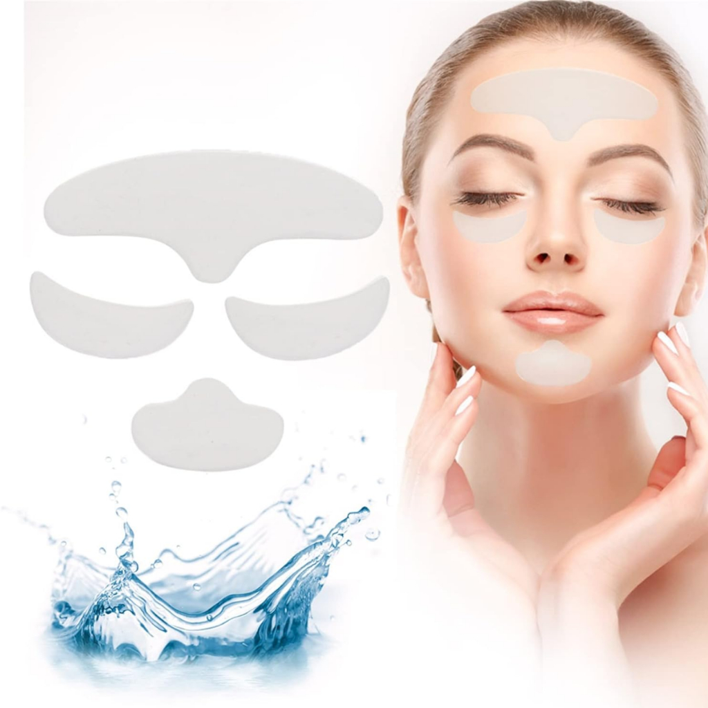 Adesivo Silicone Lifting Rosto Antirrugas Sinais De Expressão Flacidez Rosto Levanta Rejuvenesce Reutilizável e Lavável