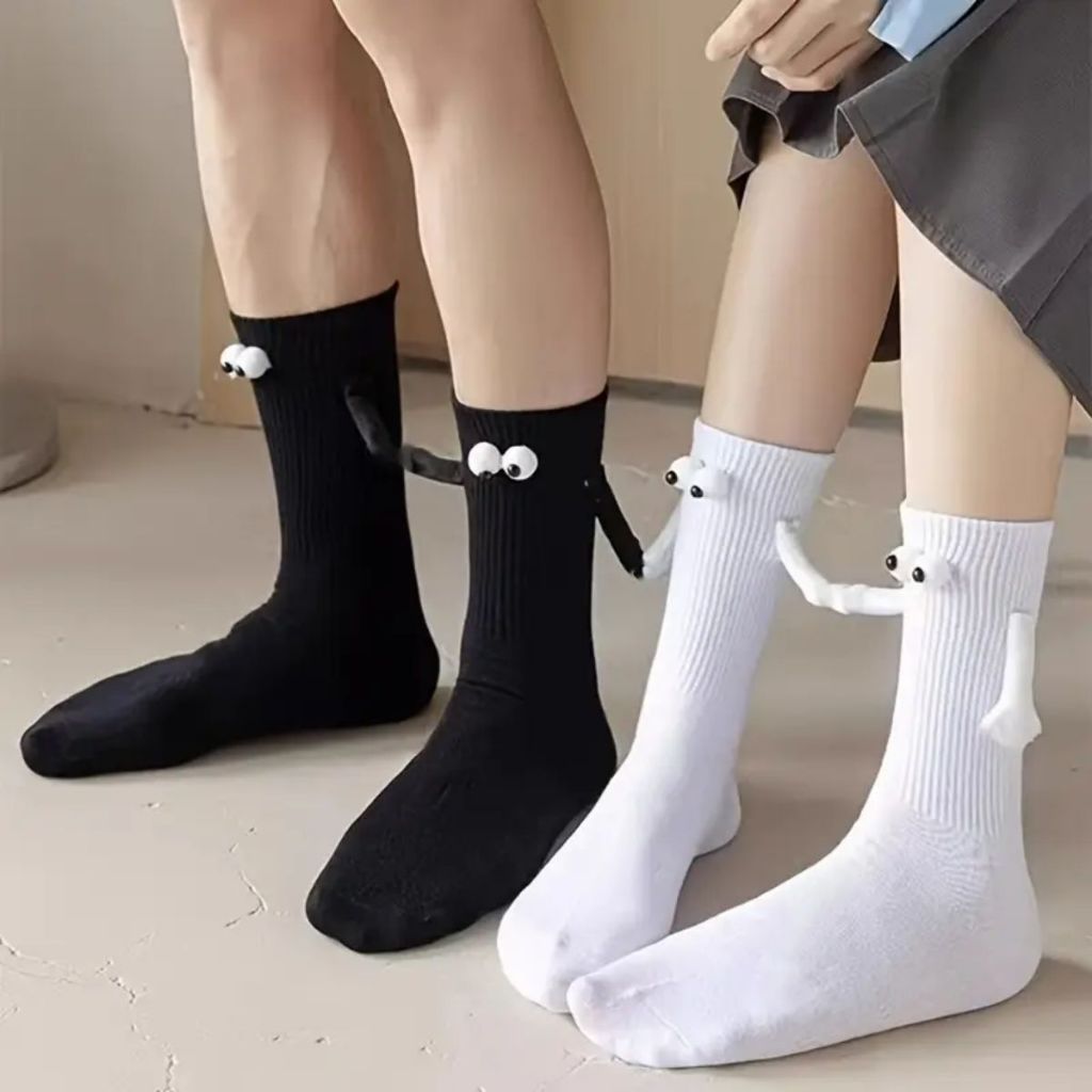 Meia Infantil 3d Ímã Magnético Meia Maluca Kit com 3 pares ou 1 unidade