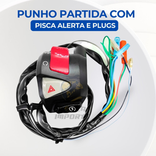 Punho Partida Pisca Alerta Cb500 Titan 160 Fan 150 Start 160 Com Plugs Durabilidade e Resistência em Oferta na Shopee