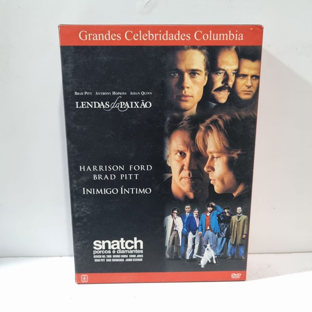 DVD Original - Lendas da Paixão, Inimigo Íntimo e Snatch