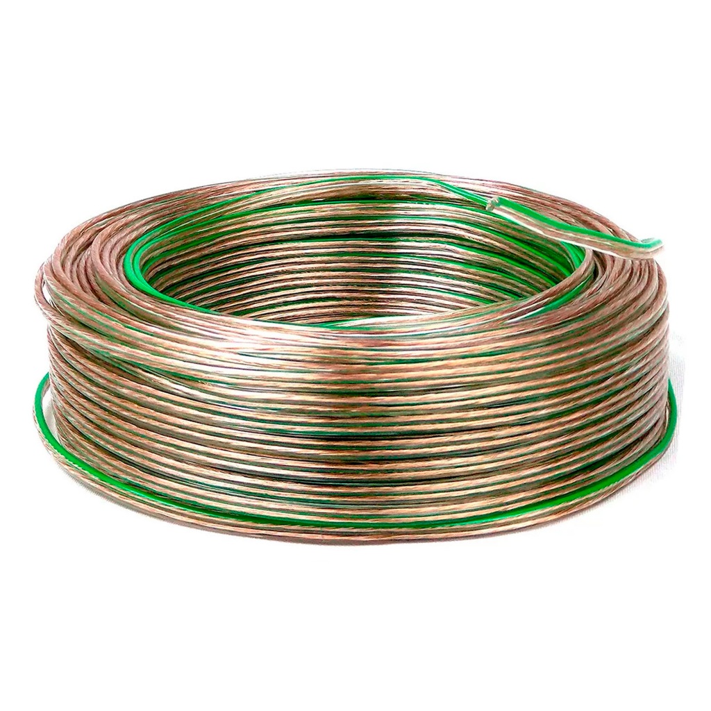 Fio Cabo 2x0,75 Mm Paralelo Cristal Polarizado Lustre Luminária 100 Metros