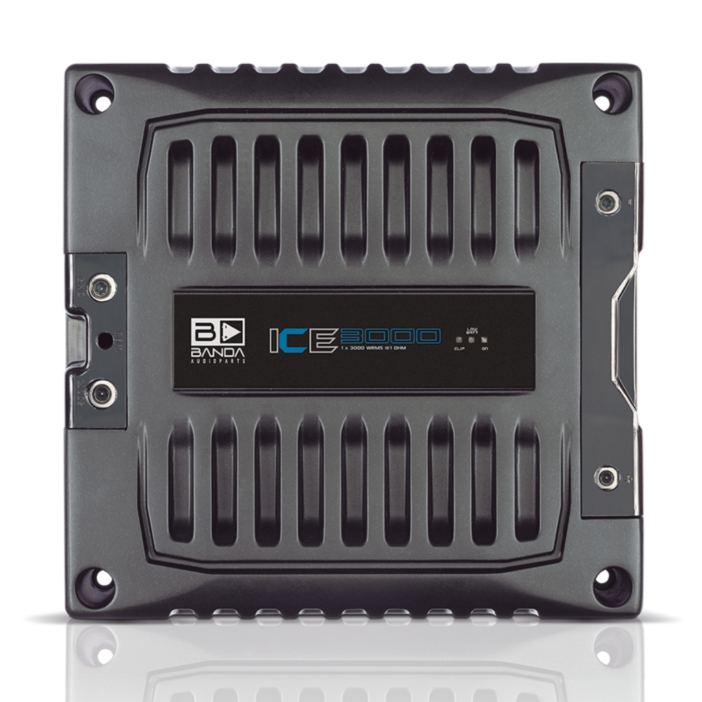 Módulo Amplificador Banda Ice 3000 1 Canal 3000W RMS 1 Ohm Potência Barra Full Range
