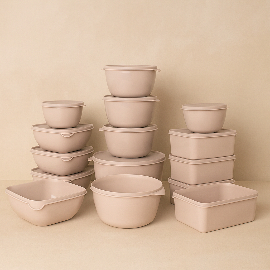 Kit 15 Potes Para Cozinha Organizador De Alimentos De Plástico Reforçado Vasilha em Oferta na Shopee