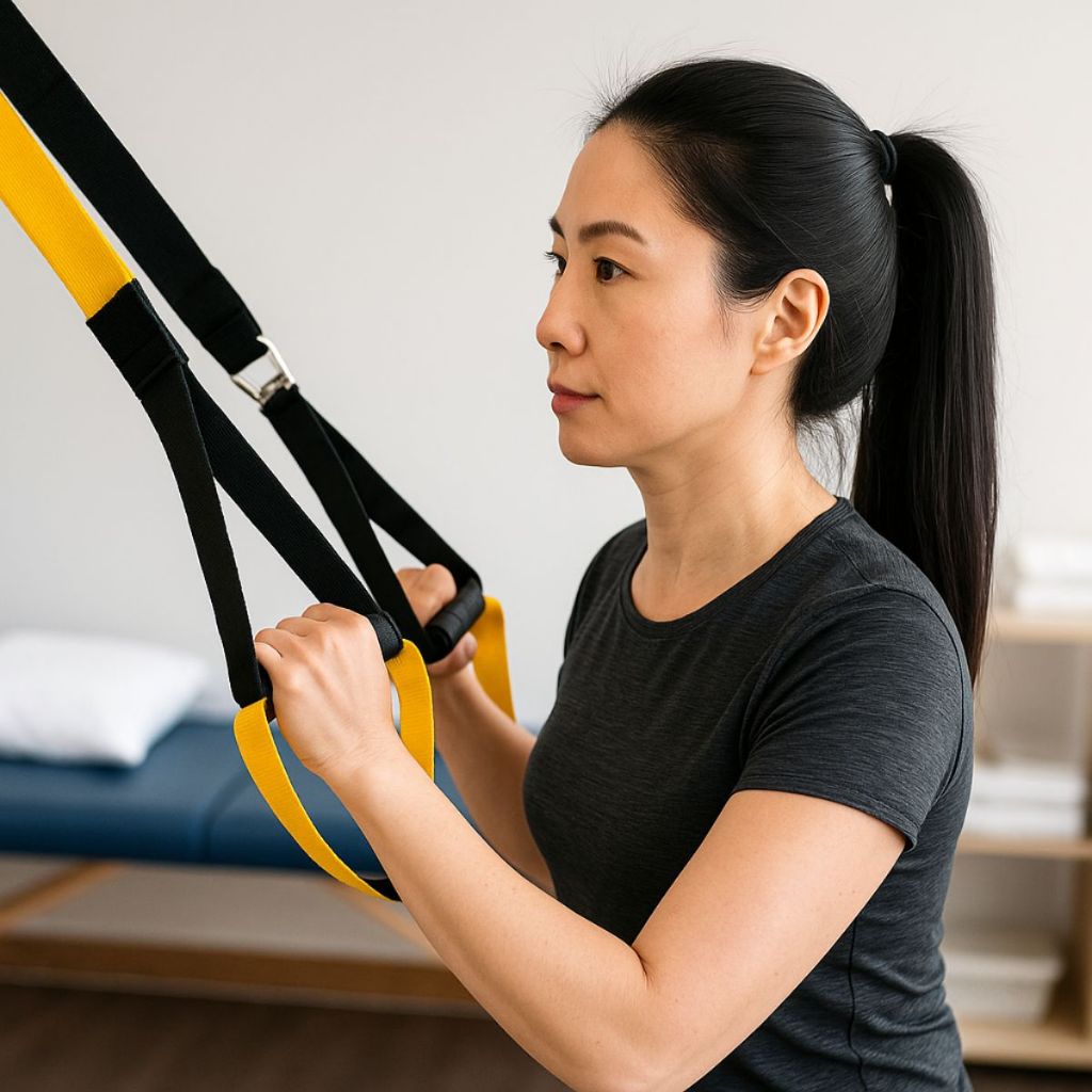 Fita de Suspensão TRX Treinamento Funcional Profissional Ajustavel Fisioterapia  Yoga Pilates Saude Lançamento em Oferta na Shopee