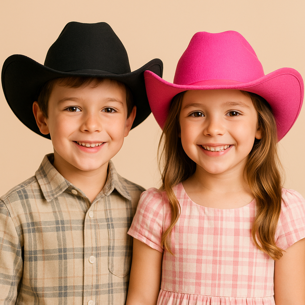 Chapeu Country Infantil Cowboy Boiadeira Feminino Masculina