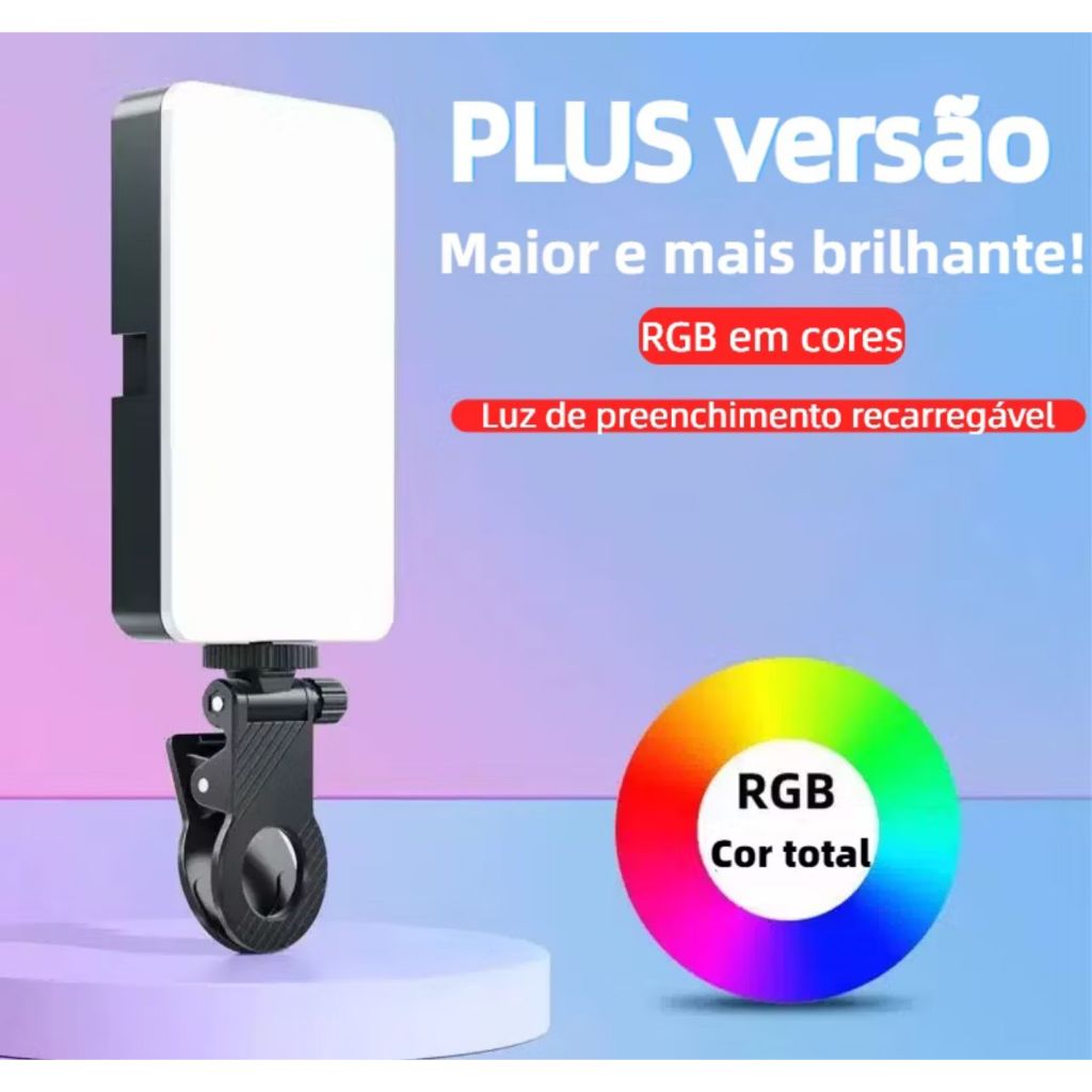 Mini luz de preenchimento RGB luz de bolso 6,5 W suporte portátil para celular foto ao vivo SLR selfie Lay Lay-158