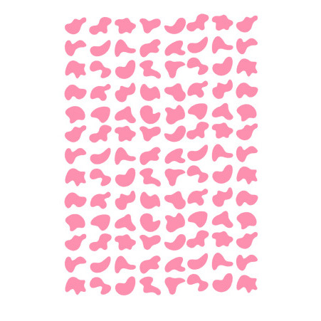 🐄 Adesivo Vinil Manchinhas de Vaquinha ROSA – Cartela com 52, 104,312 ou mais undades em Oferta na Shopee