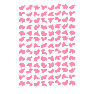 🐄 Adesivo Vinil Manchinhas de Vaquinha ROSA – Cartela com 52, 104,312 ou mais undades em Oferta na Shopee