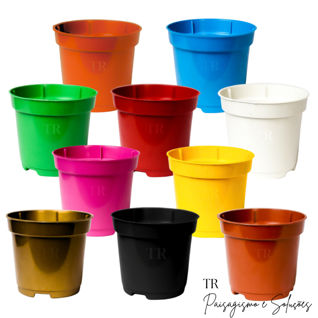 KIT De 25 Potes Mini-Vasos Pote 6 Colorido Para Plantas E Suculentas 80ml