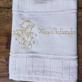 Toalha Bordada para Batizado/Lembrancinha - Envio Rápido em Oferta na Shopee