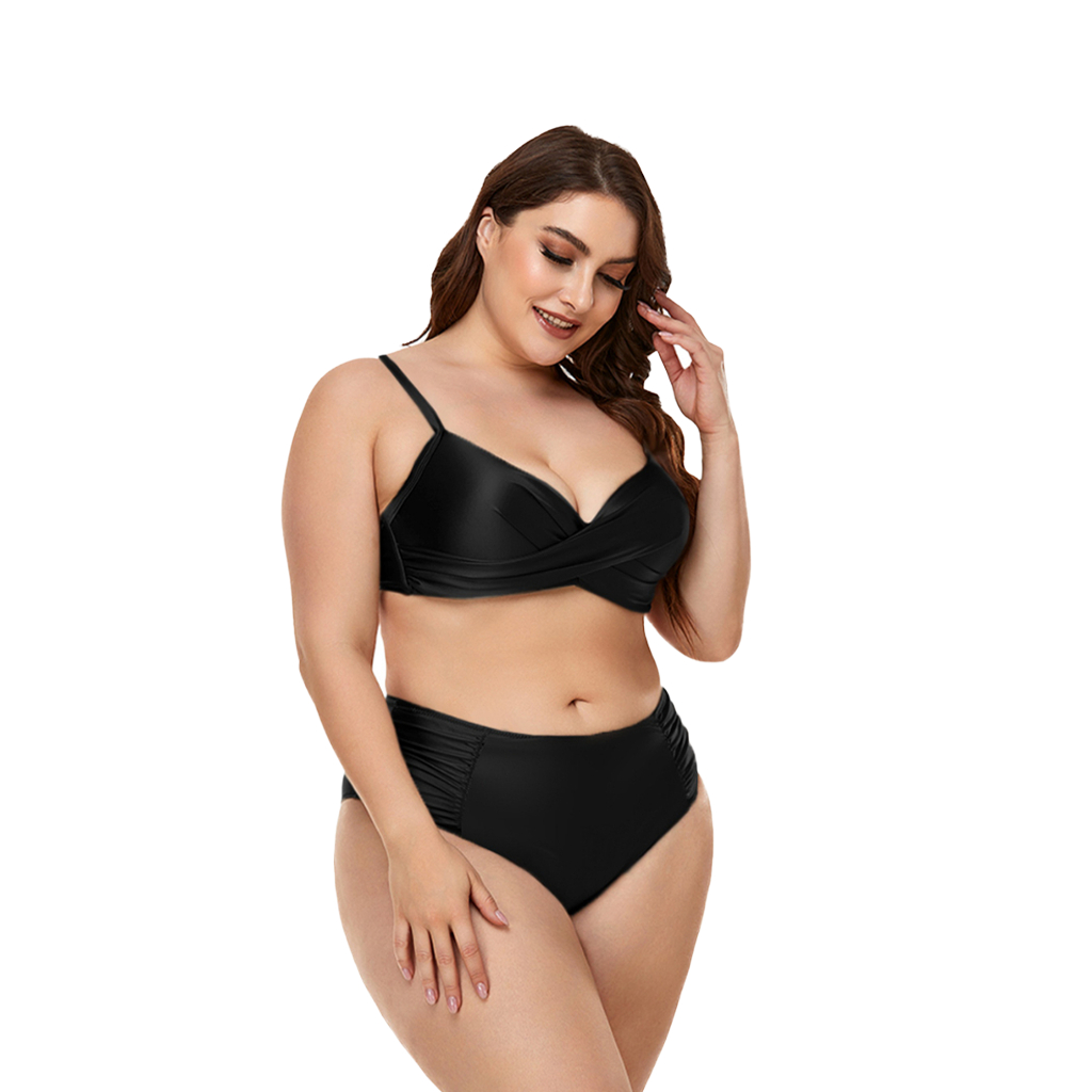 Biquíni Plus Size 44-52 com Bojo Estampado Calcinha Modeladora Disfarça Barriga Cores Variadas 3306