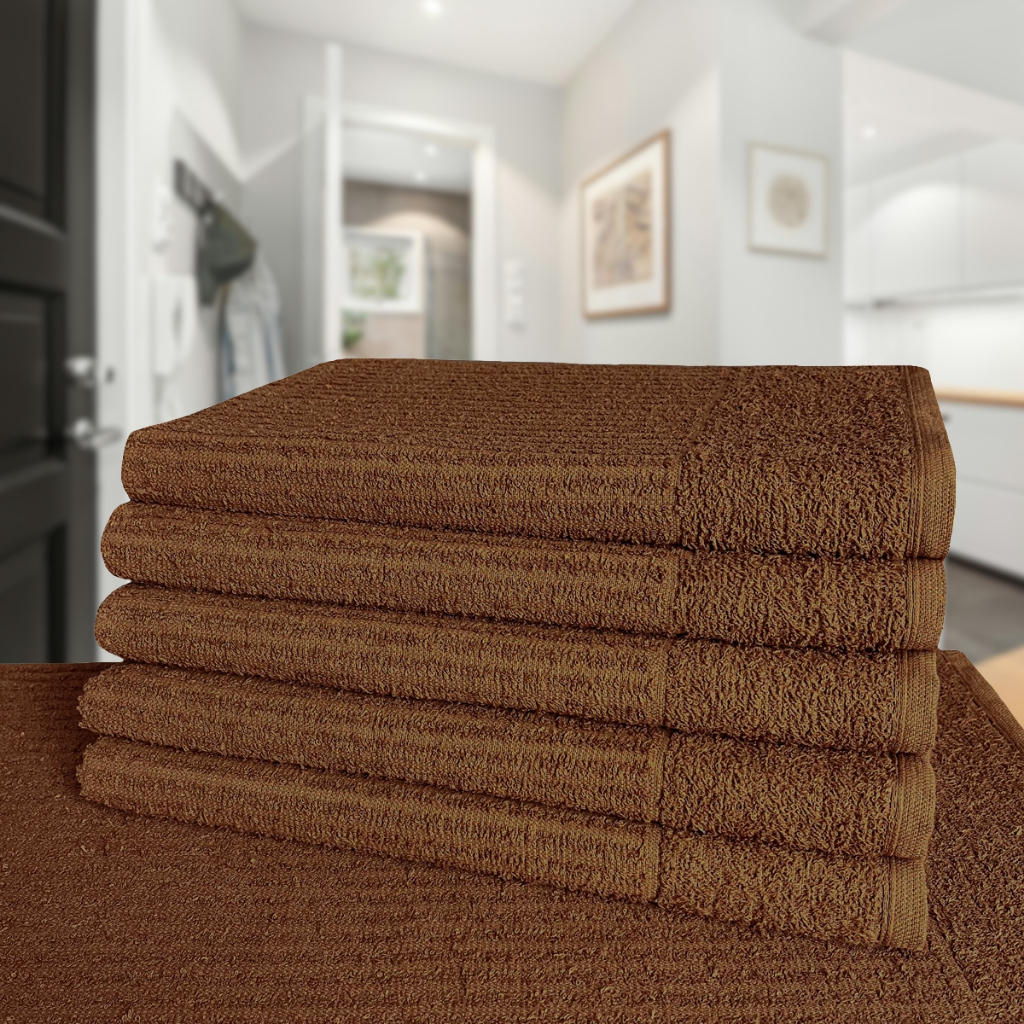 Kit 04 Tapete de Piso Atoalhado 100% Algodão Canelado Alta Absorção + Atacado