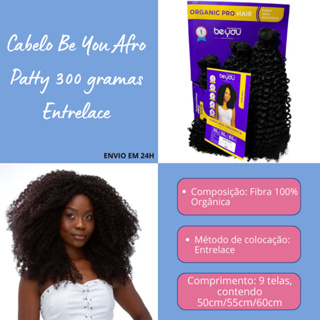 Cabelo Be You Afro Patty 300 gramas entrelace em Oferta na Shopee