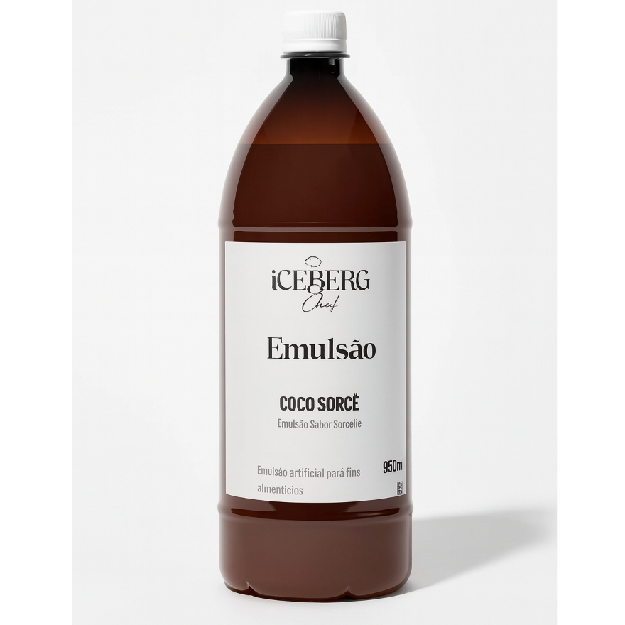 Emulsão Coco Sorcrê 960ML Para Pipoca Doce - Iceberg Chef em Oferta na Shopee