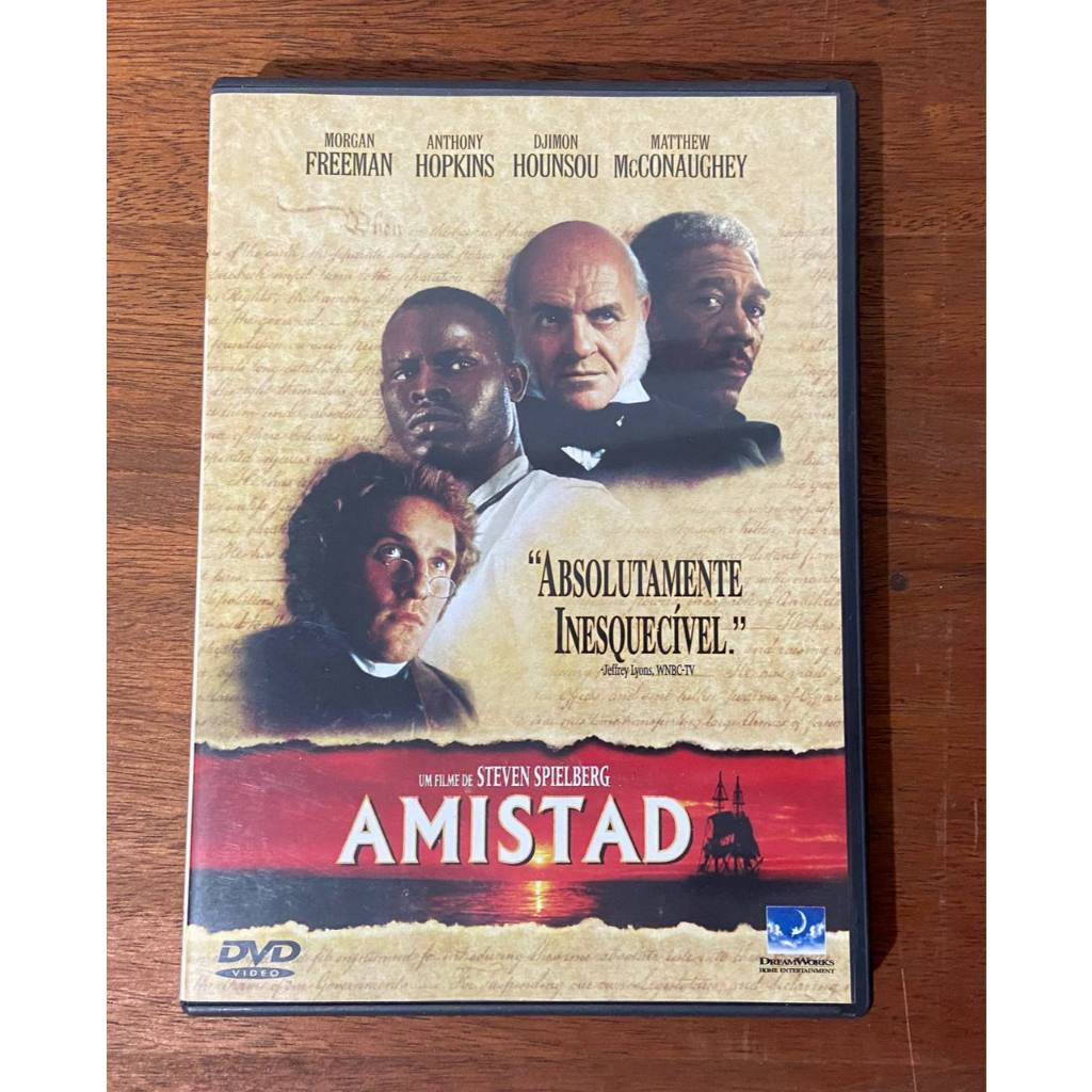 Dvd Amistad - Steven Spielberg, Morgan Freeman, Anthony Hopkins, Djimon Hounsou, Matthew McConaughey