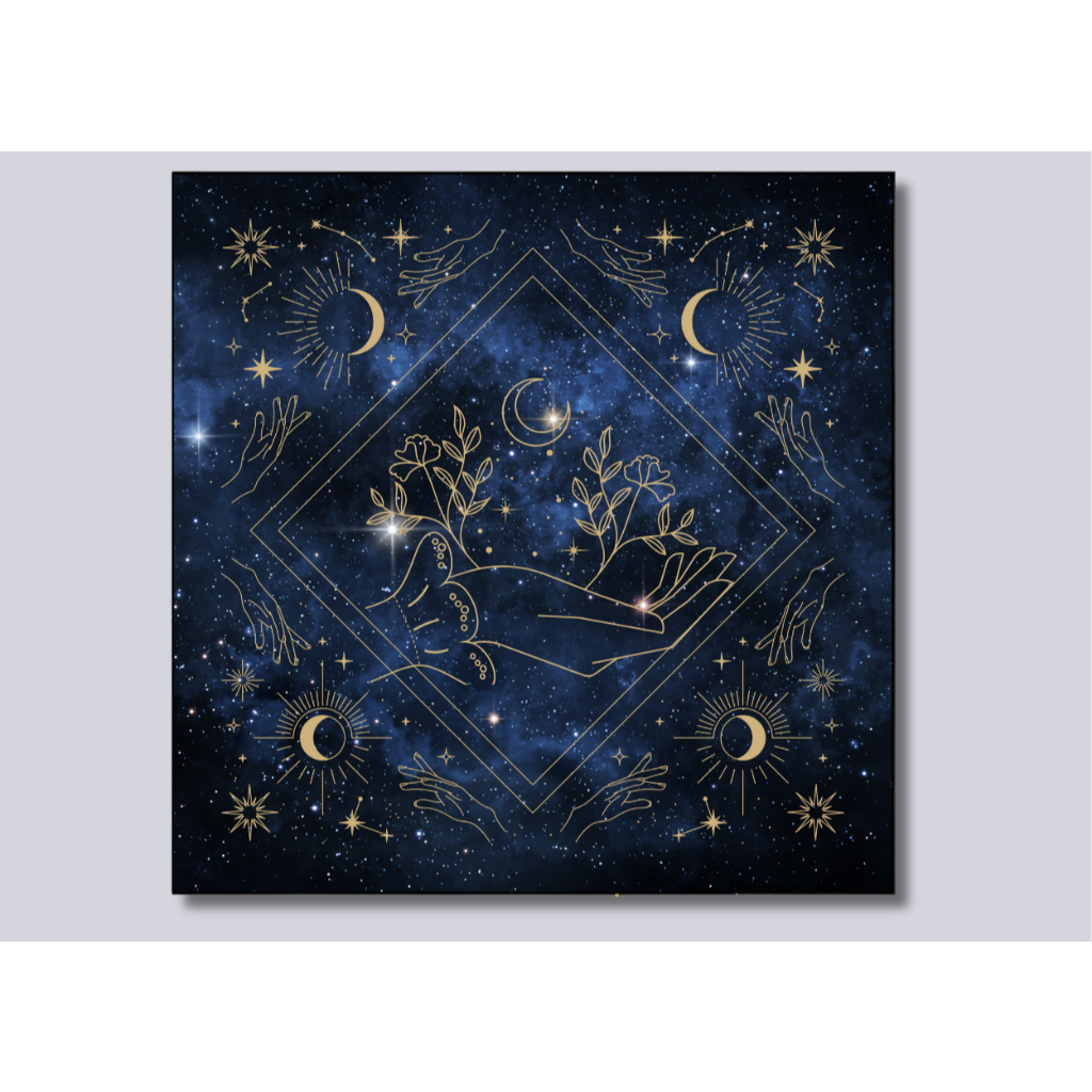 TOALHA PARA MESA DE ORÁCULO, TARÔ, CARTOMANCIA, DECORAÇÃO, ALTAR, WICCA, MÍSTICO, ESOTÉRICO em Oferta na Shopee