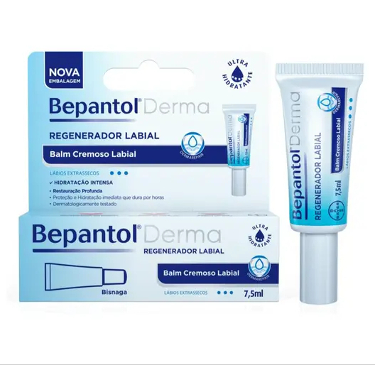BEPANTOL DERMA BALM CREMOSO REGENERADOR LABIAL 7,5ML - bisnaga