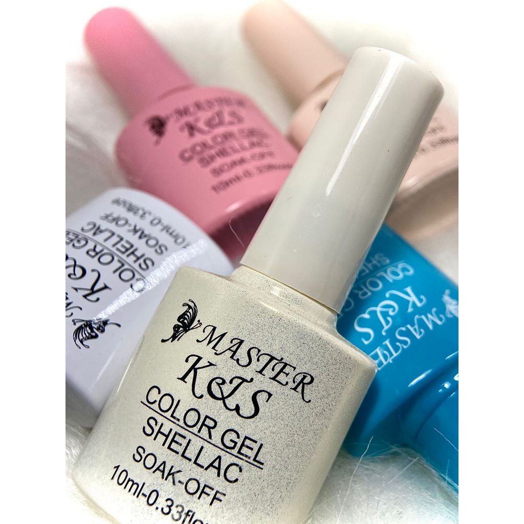 Kit 5 Esmaltes Coleção Nova Esmalte Em Gel Vidro K&S 10ml