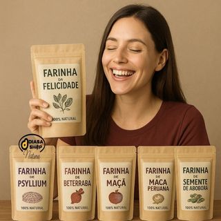 Farinha da Felicidade da Mulher – Mix Funcional Natural 100% Integral | Saúde, Energia e Bem-Estar