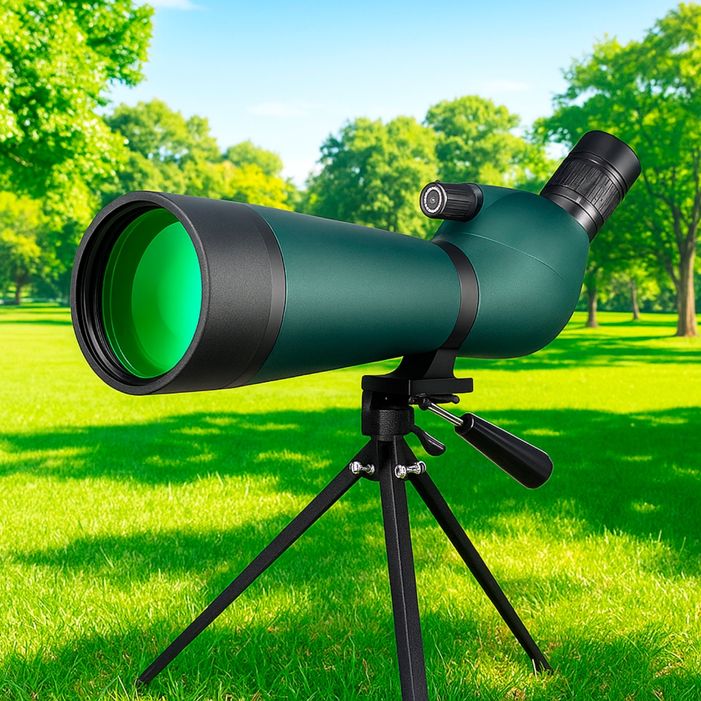 Luneta De Espotagem Telescópio Monóculo Refrator 20-60x60 + Tripé Imagem Muito Nítida