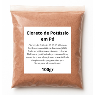 Adubo Cloreto de Potássio em Pó 100gr NPK 0-0-60 - Heringer em Oferta na Shopee