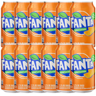 Refrigerante Fanta Laranja Kit 12 uni 350ml fardo atacado em Oferta na Shopee