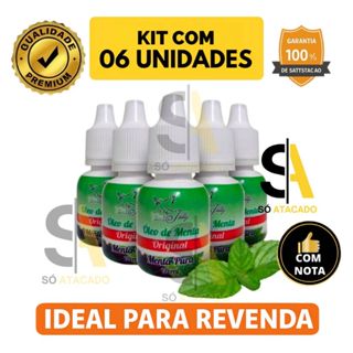 KIT 06 Óleo de Menta 10ml San Jully – Menta Pura Original – Ideal Revenda Atacado - Com Nota Fiscal em Oferta na Shopee