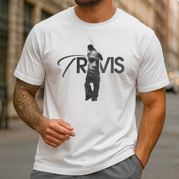 Camiseta Masculina e Feminina Travis Scott Rapper Internacional Unissex