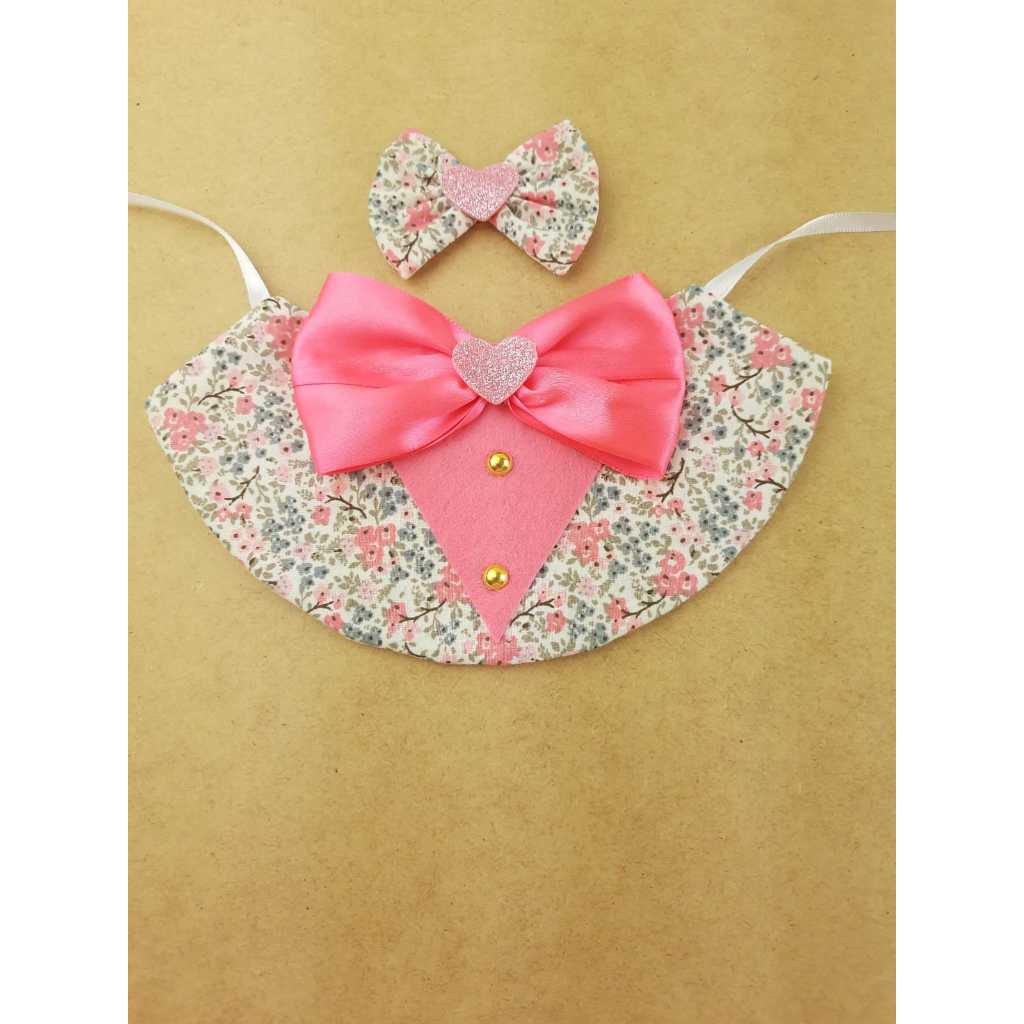 5 Bandanas pets + 5 lacinhos, roupinhas pets, colarinho de pescoço,acessórios pets Banho e Tosa e Pets Shop.