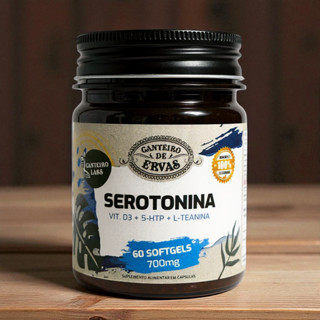 Serotonina 60 Caps Softgels 1400 mg Canteiro de Ervas em Oferta na Shopee