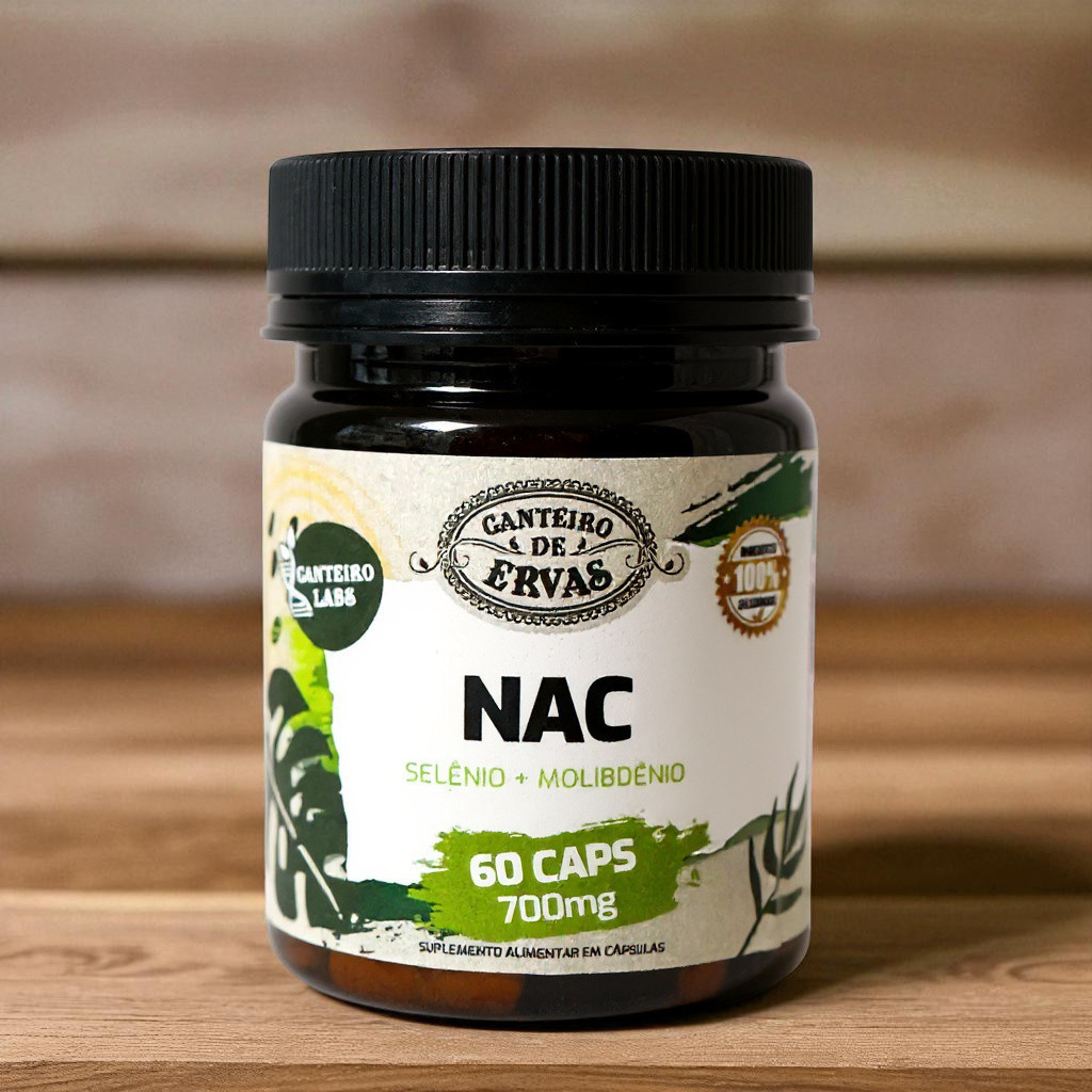 NAC Selênio + Molibdênio 700mg 60caps Canteiro de Ervas