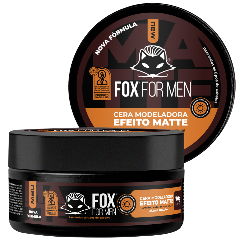 Cera Efeito Modeladora Cabelo Seco Mate Fox For Men 70g em Oferta na Shopee