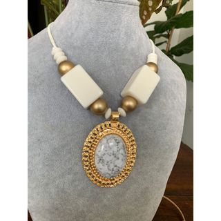 Maxi Colar feminino cordão camurça pedra camafeu
