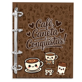 Fichário Personalizado Caderno Argolado Reposicionável Colegial 80 folhas Miolo 90g (paut/quad/pont) em Oferta na Shopee