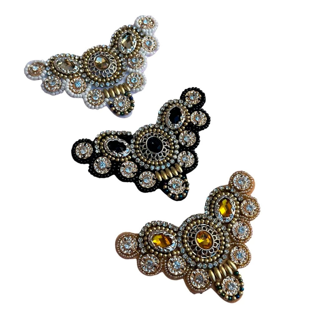 Par Cabedal em Feltro Para Customização em Chinelos Apliques em Oferta na Shopee