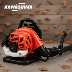 Soprador de Folhas Costal Kawashima KWB43A 43cc Gasolina Potente Jardim Limpeza Profissional